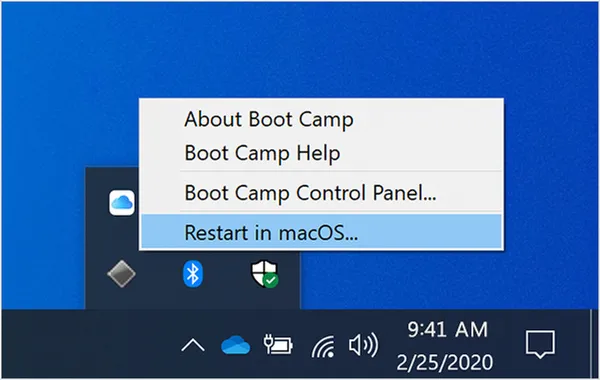 Boot Windows into macOS