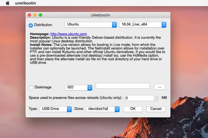 Linux USB Creator on Mac