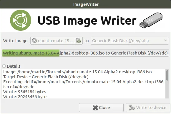 USB Image Writer