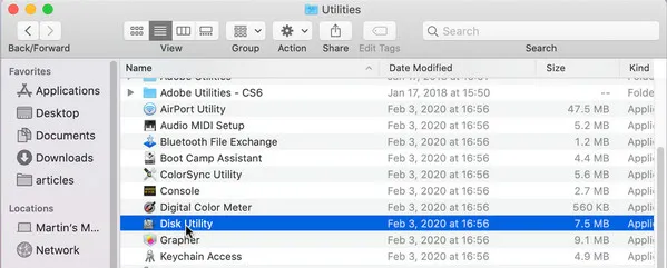 Disk Utility App Mac