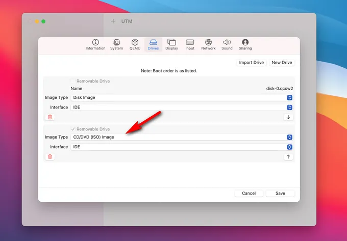 Add New Removable Drive UTM App