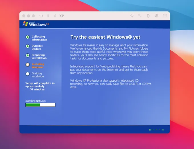 Install Windows XP on Mac