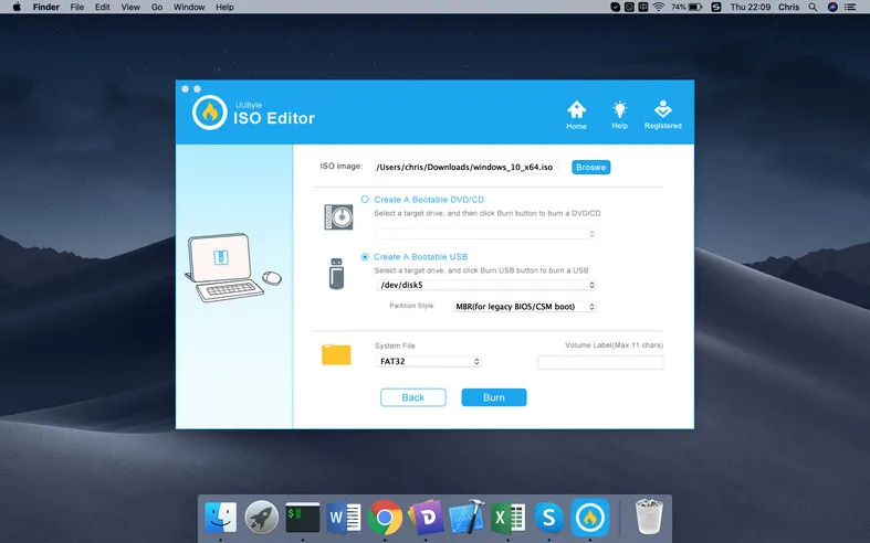 how to download windows 10 to usb on mac