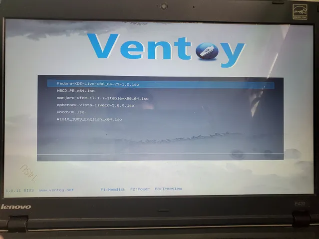 Ventoy Boot Menu