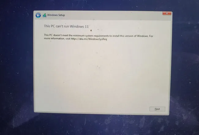 Install Windows 11 on Mac Error