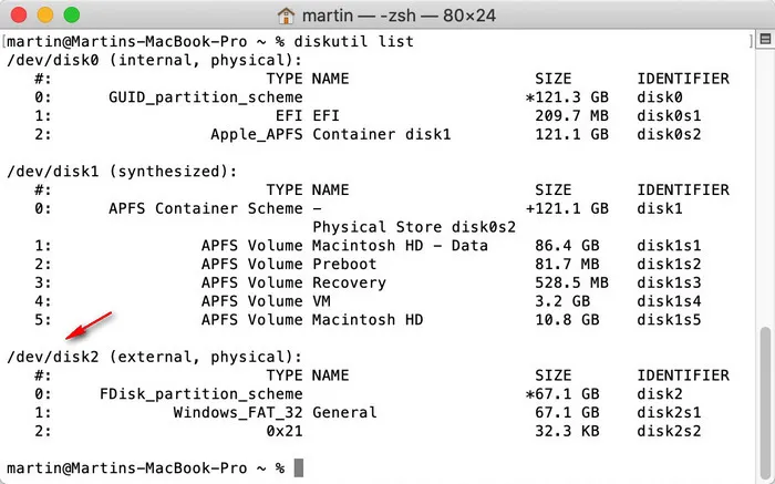 diskutil command Mac