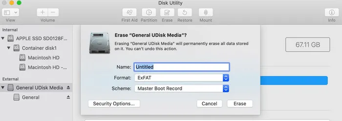 Erase USB Drive Mac