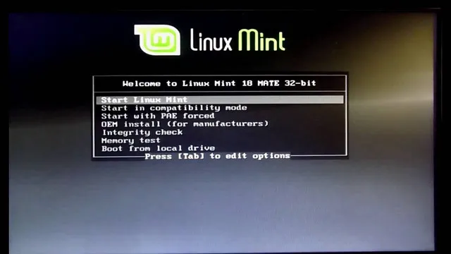 Install Linux Mint from USB