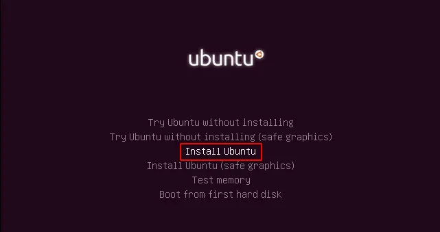 Install Ubuntu Linux from USB