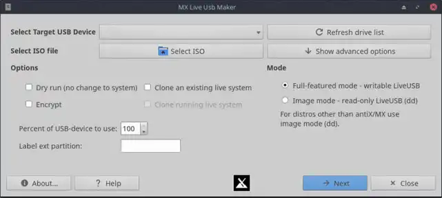 MX Live USB Maker