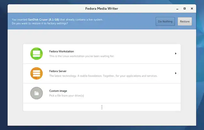 Fedora Media Writer