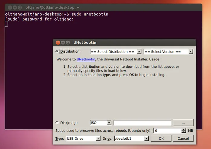 UNetbootin Linux