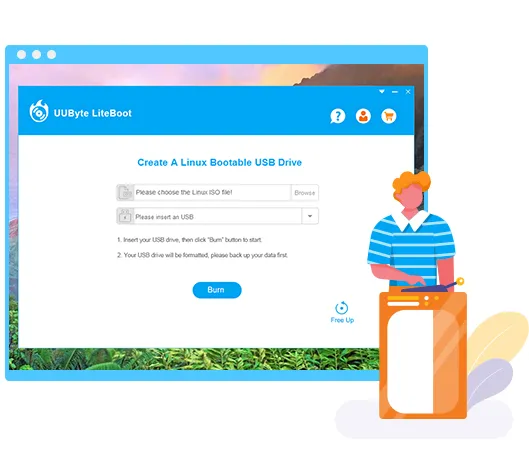 Burn Linux ISO LiteBoot