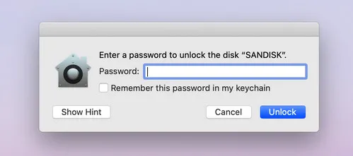 encrypt usb stick on mac finder