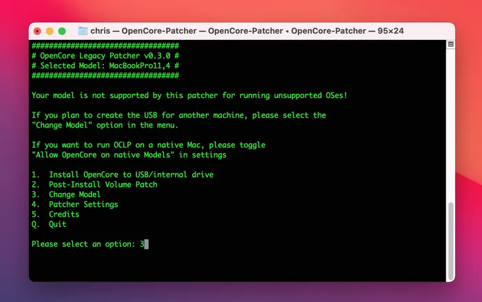 OpenCore Legacy Patcher