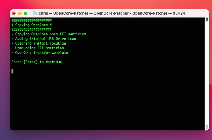 OpenCore Legacy Patcher Install to Disk