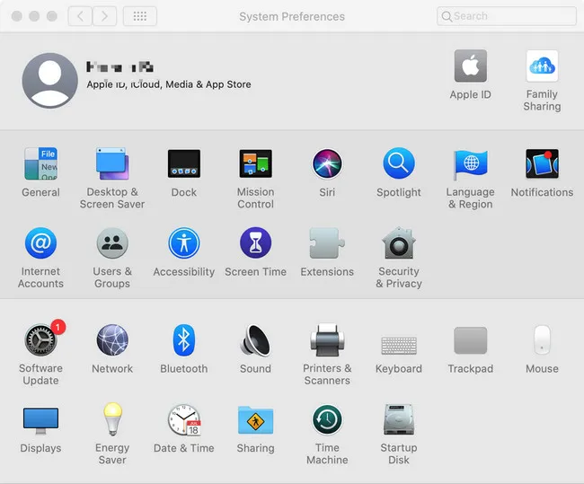 System Preferences macOS