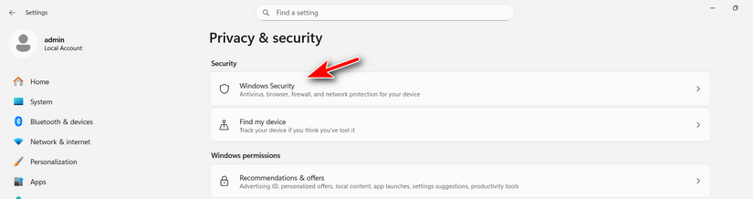Disable Tamper Protection in Windows 11