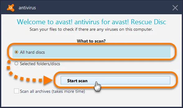 Avast Rescue Disk