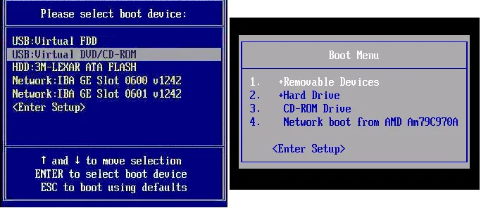 Boot Device Selection