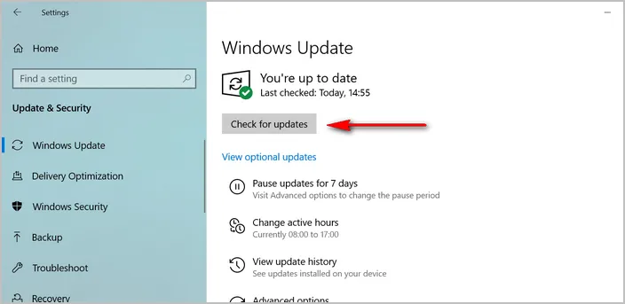 Check Windows Updates