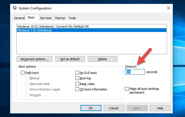 Configure Boot Options