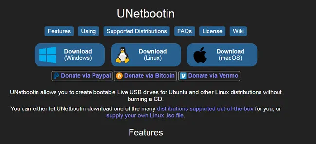 Download UNetbootin