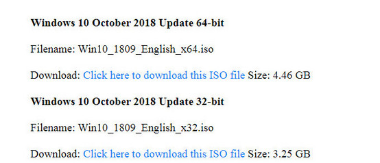 download windows 10 1809 iso from microsoft