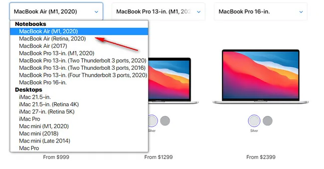 MacBook Air 2020 Windows10