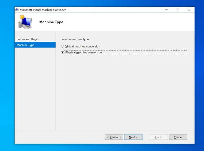 Windows Hyper-V Manager Create New