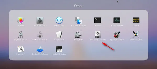 Open Boot Camp Assistant App Catalina