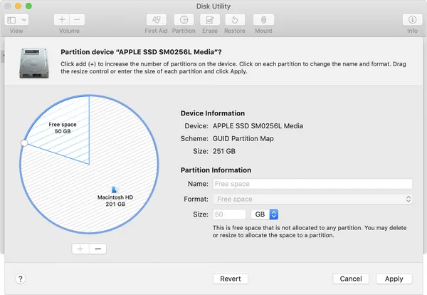 Partition Disk Mac