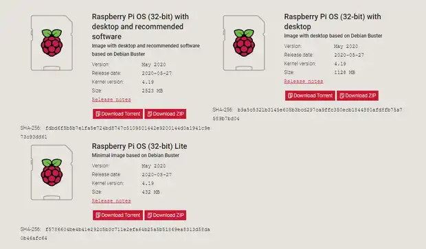 RaspberryPi OS Download