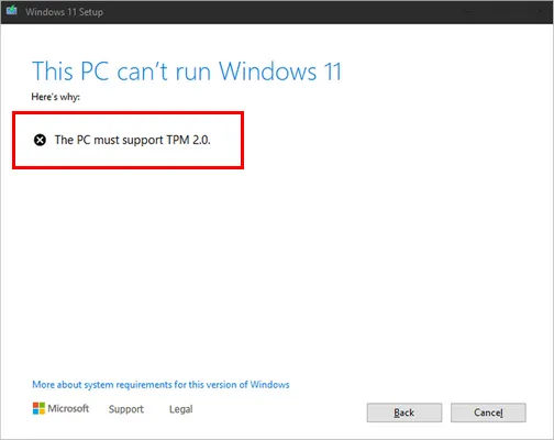 Install Windows 11 without TPM