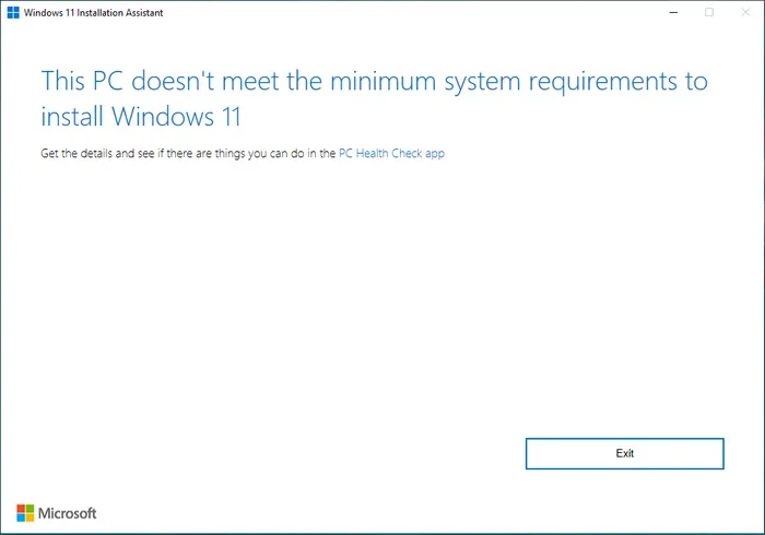 Windows 11 Installation Assistant