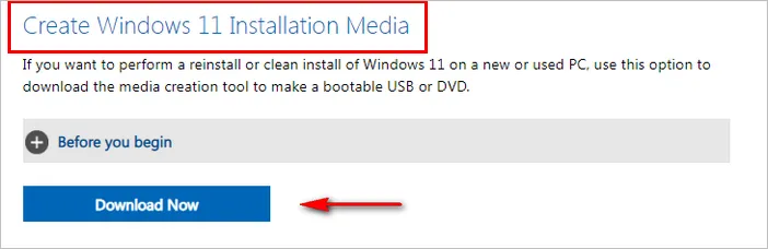 Windows 11 Media Creation Tool