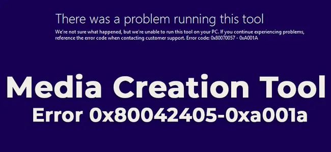 Media Creation Tool Error