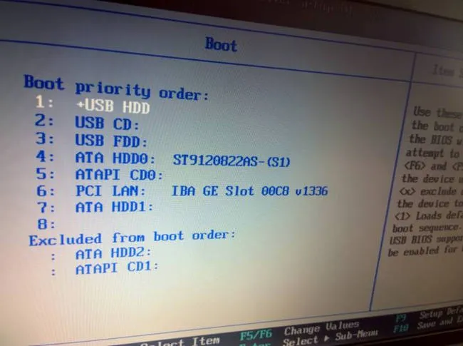 Boot from USB Drive