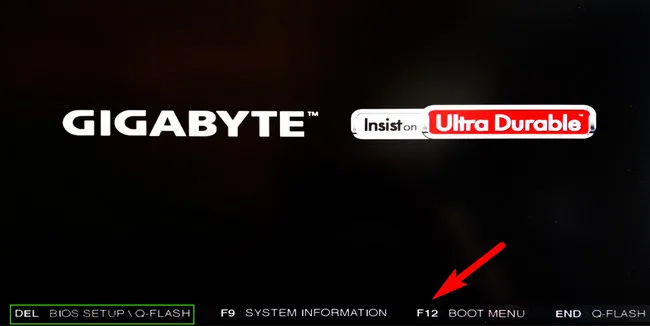 Boot Menu Key