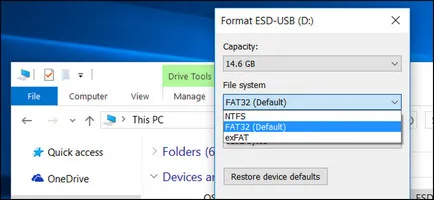 format drive to ntfs windows 10