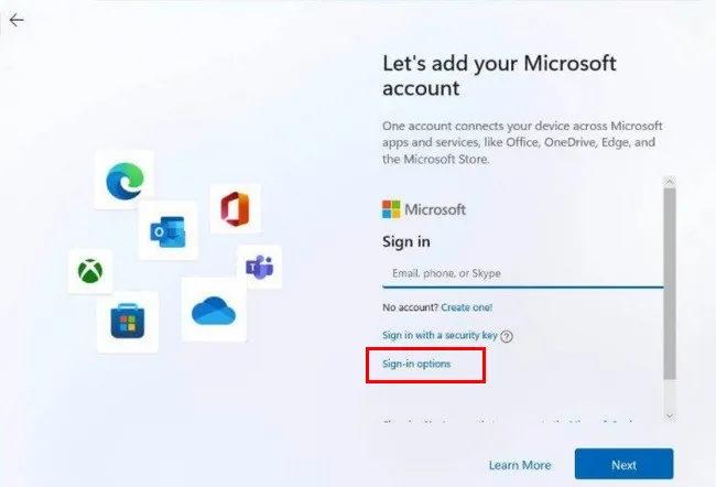 Add Microsoft Account Windows 11 Install