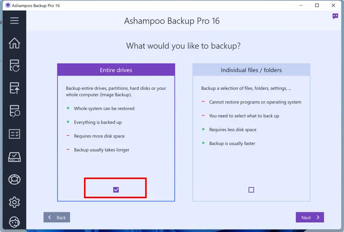 Ashampoo Backup Pro 16