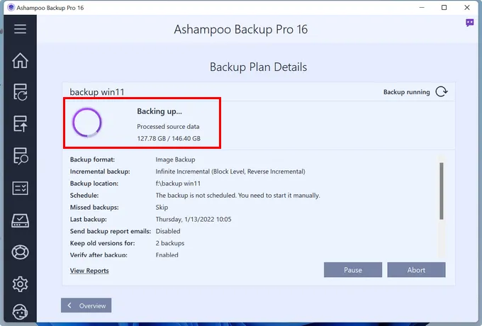 Ashampoo Backup Pro 16