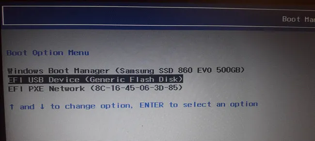 Boot from USB Windows 11