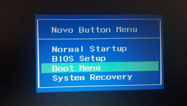 Boot Menu