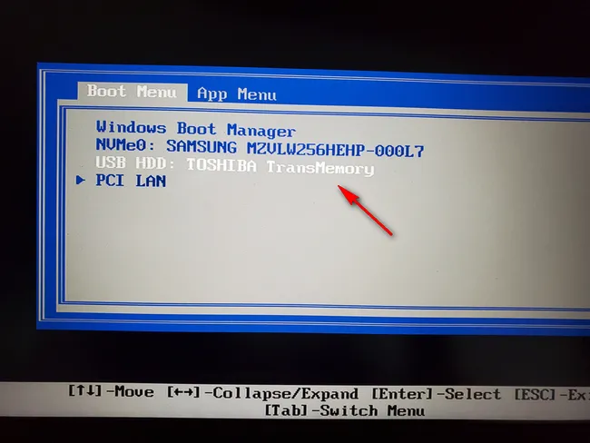 Boot PC from USB