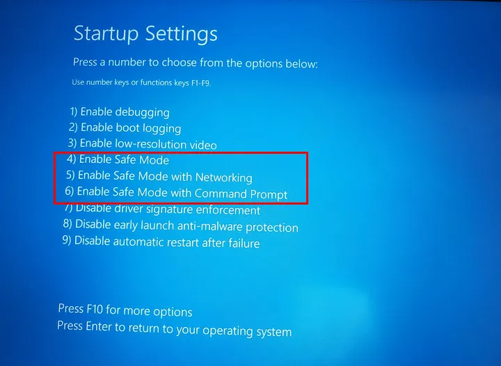 Boot Windows 11 in Safe Mode