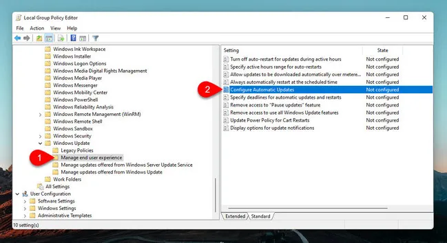 Configure Windows Update in Group Policy Windows 11