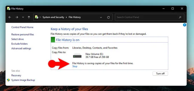 Backup Files on Windows 11
