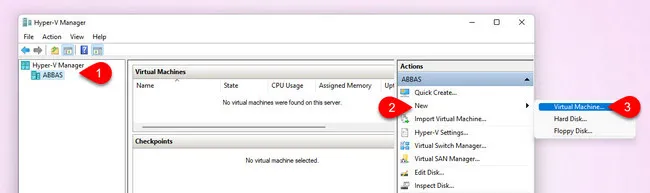 Create New Virtual Machine